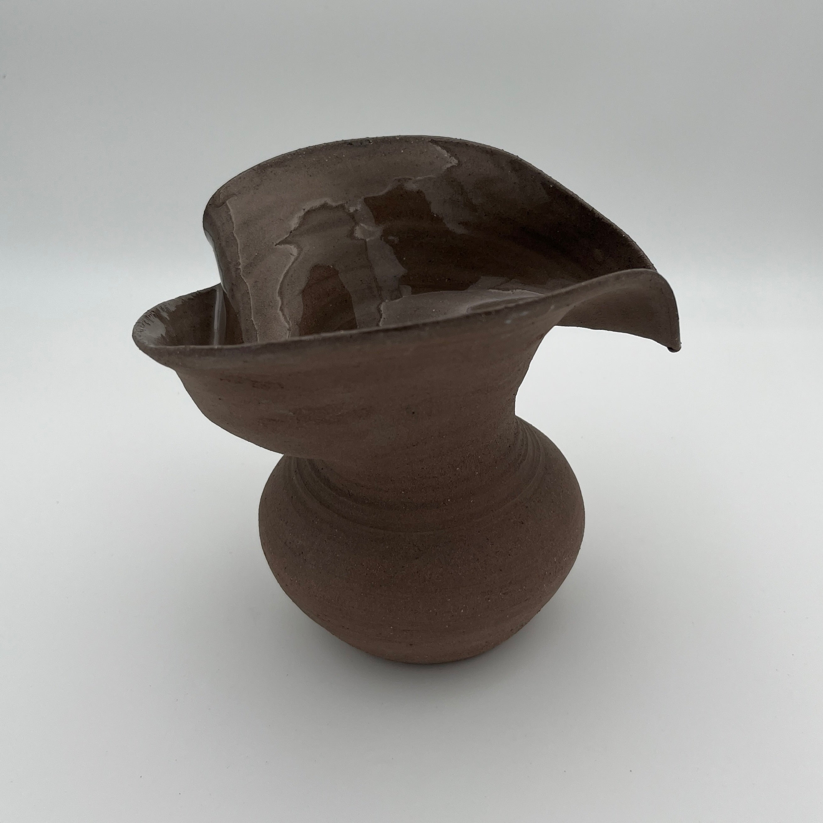 Flow Vase Brown Medium