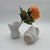 Flow Vase White Mini Pair