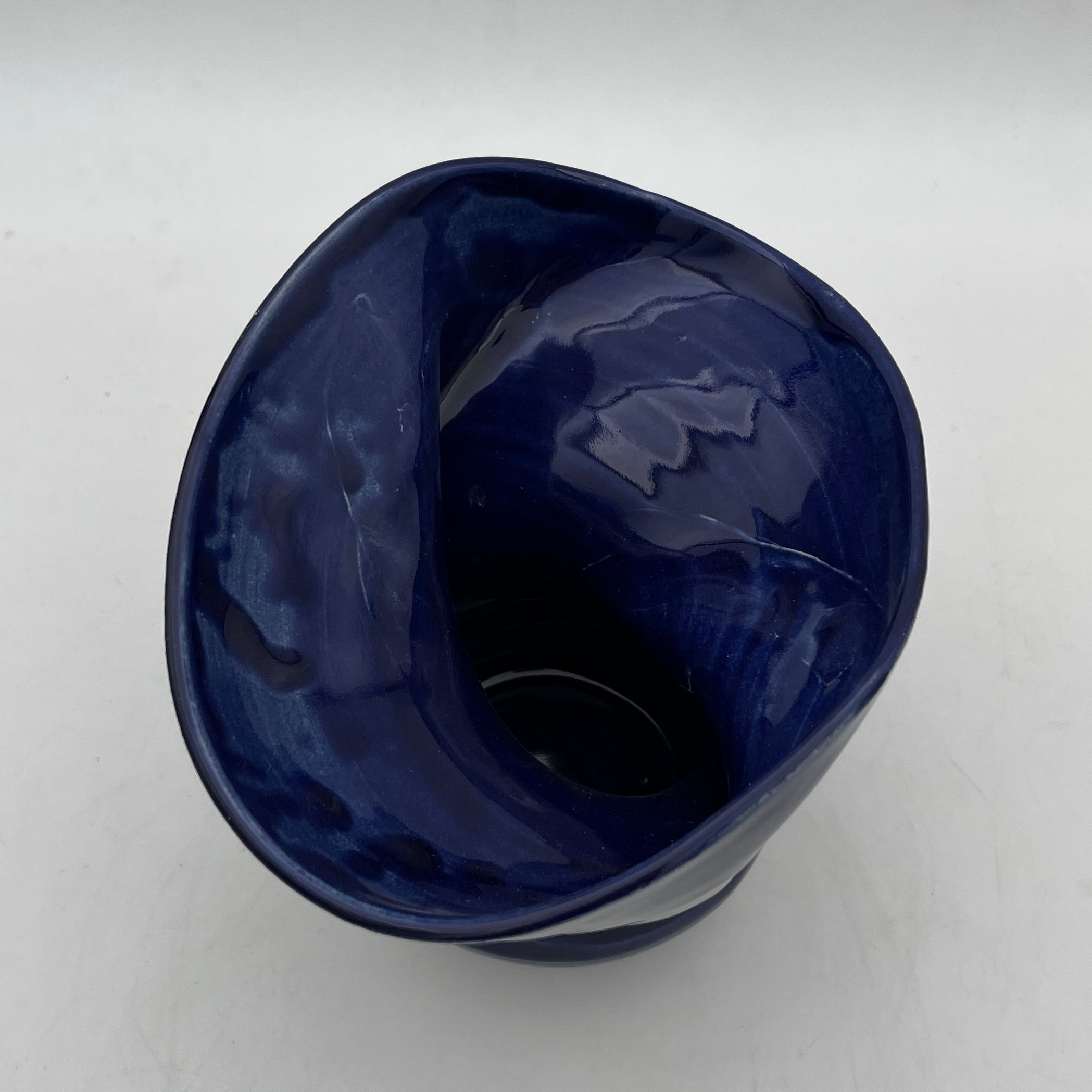 "Flow" Vase Medium Cobalt Blue