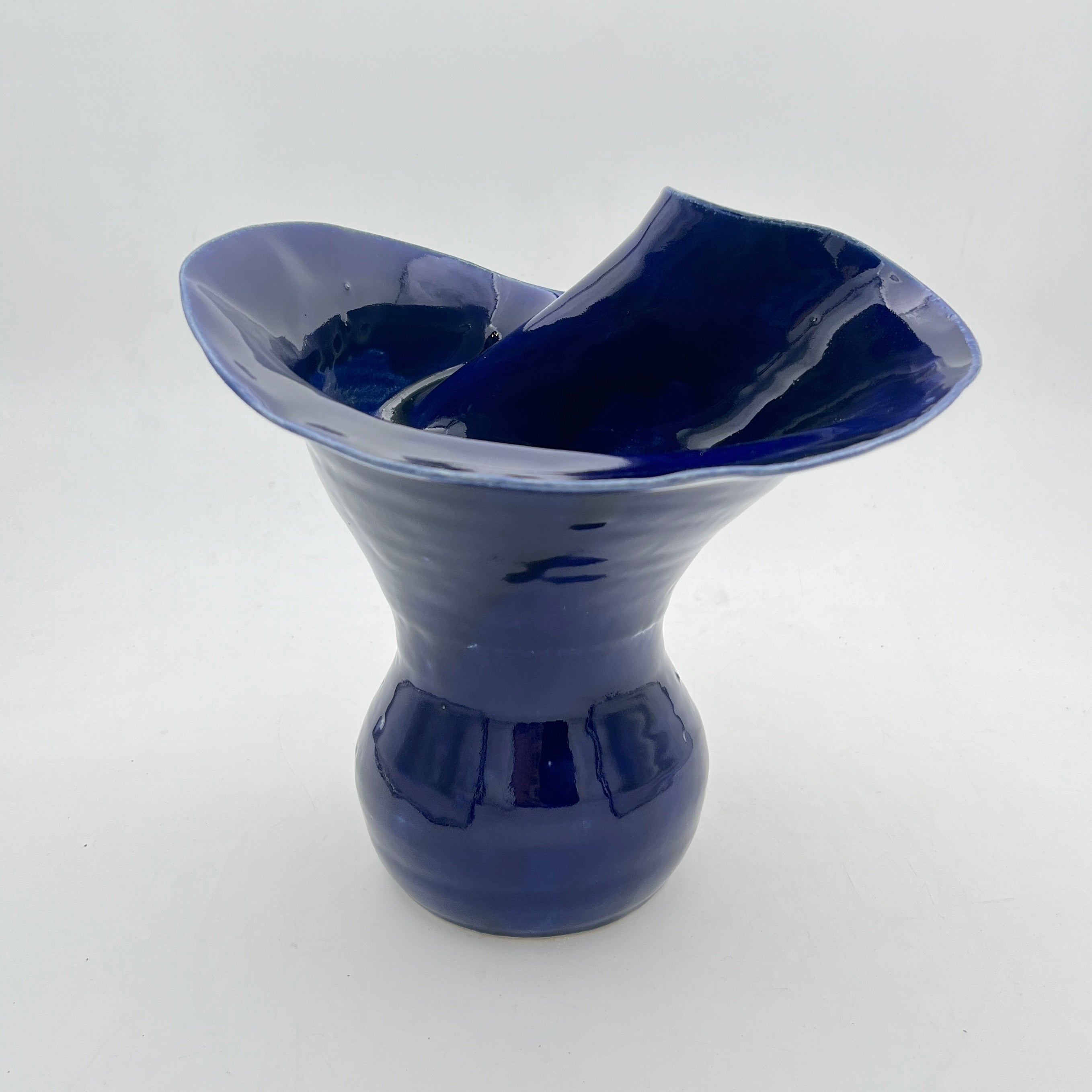 "Flow" Vase X-Large Cobalt Blue