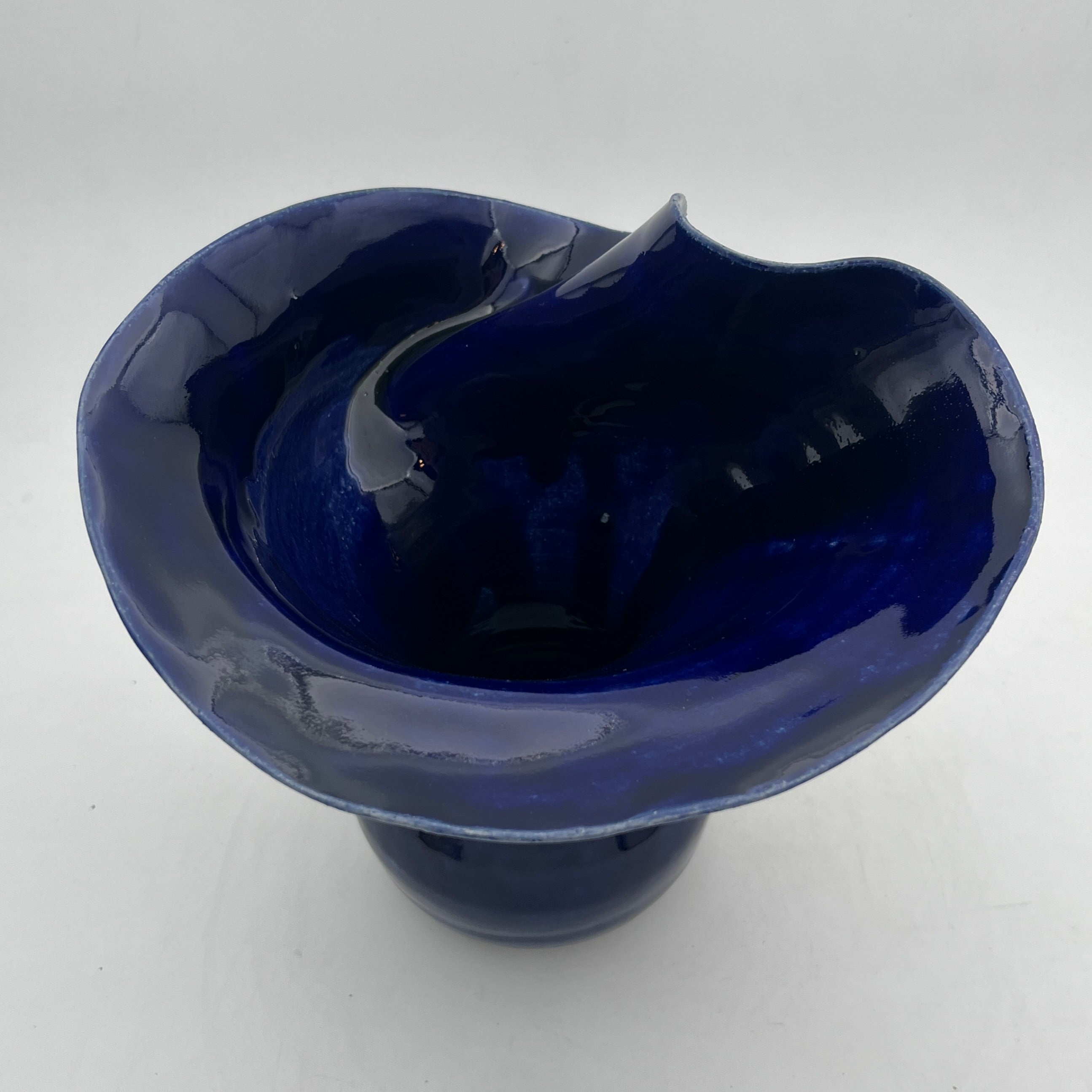 "Flow" Vase X-Large Cobalt Blue